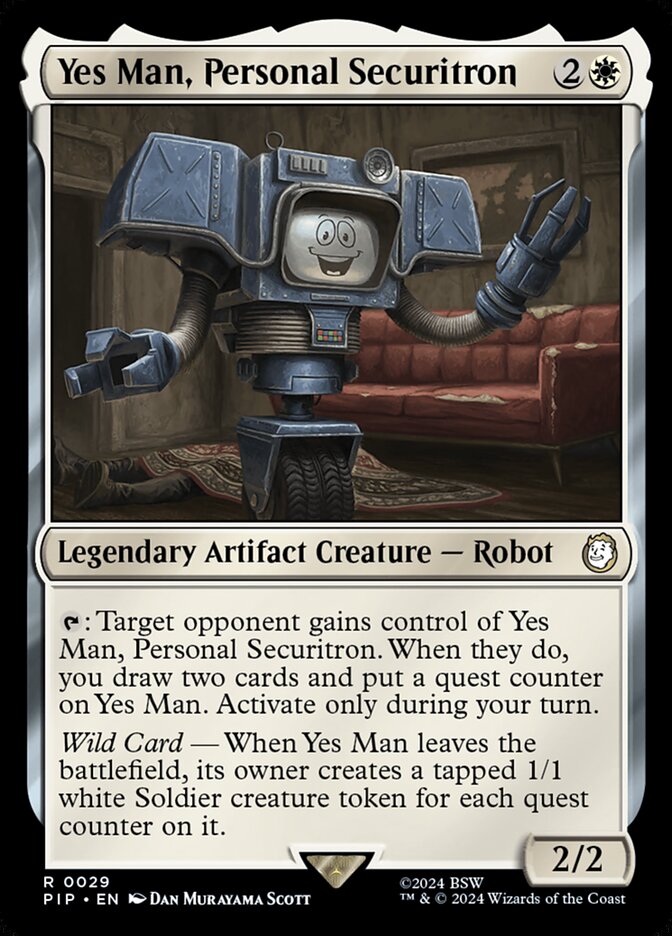 Yes Man, Personal Securitron 29 (Universes Beyond: Fallout)  - Foil | Good Games Morley