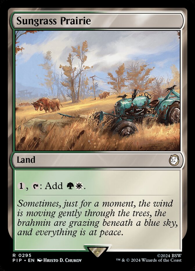 Sungrass Prairie 295 (Universes Beyond: Fallout)  | Good Games Morley