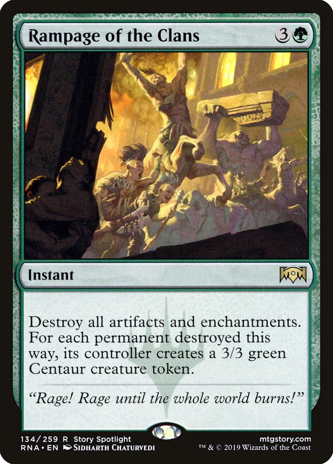 Rampage of the Clans 134/259 (Ravnica Allegiance)  | Good Games Morley