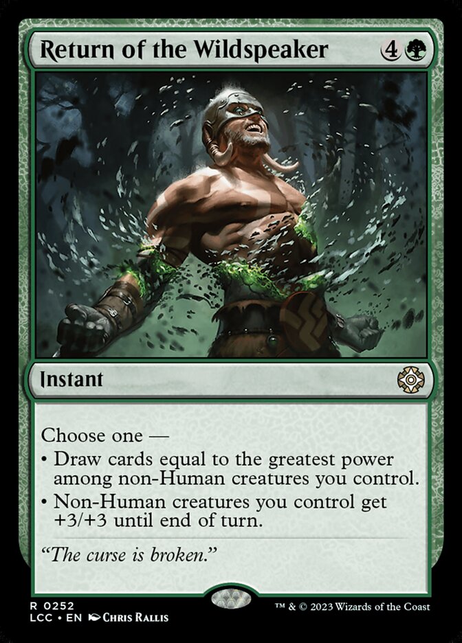 Return of the Wildspeaker 252/370 (Commander: The Lost Caverns of Ixalan)  | Good Games Morley