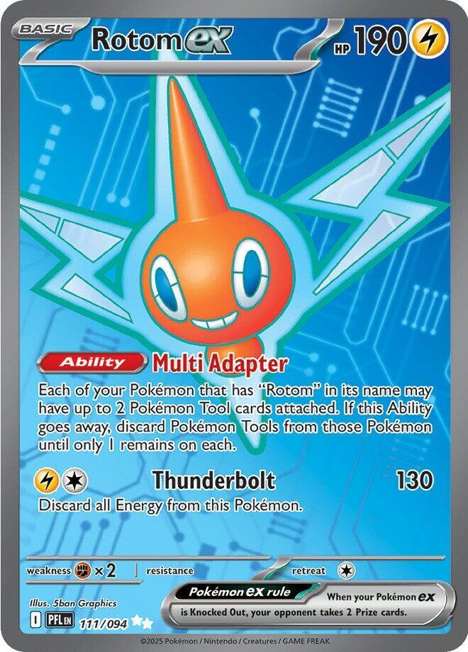 Rotom ex 111/094 (ME02: Phantasmal Flames)  - Holofoil | Good Games Morley