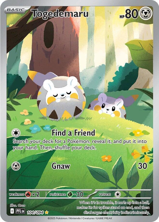 Togedemaru 104/094 (ME02: Phantasmal Flames)  - Holofoil | Good Games Morley