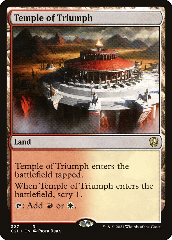 Temple of Triumph 327/81 (Commander 2021)  | Good Games Morley
