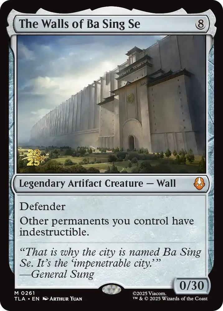 The Walls of Ba Sing Se 261s/88 (Prerelease Cards)  - Foil | Good Games Morley