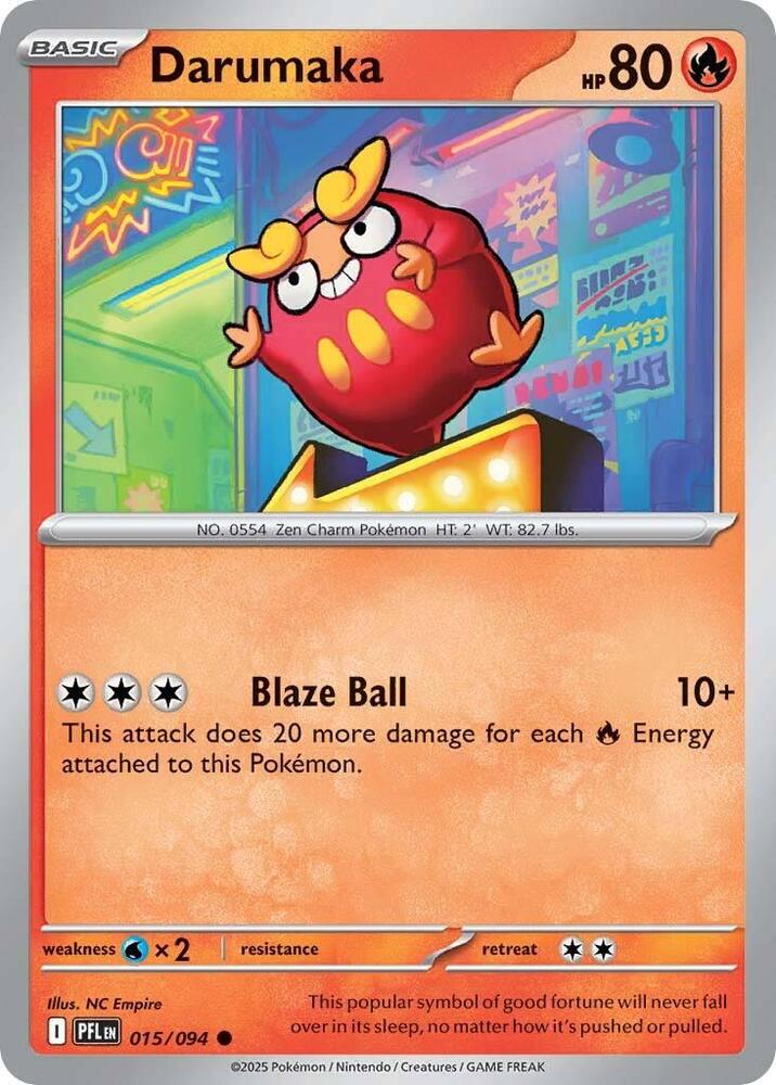 Darumaka 015/094 (ME02: Phantasmal Flames)  - Reverse Holofoil | Good Games Morley