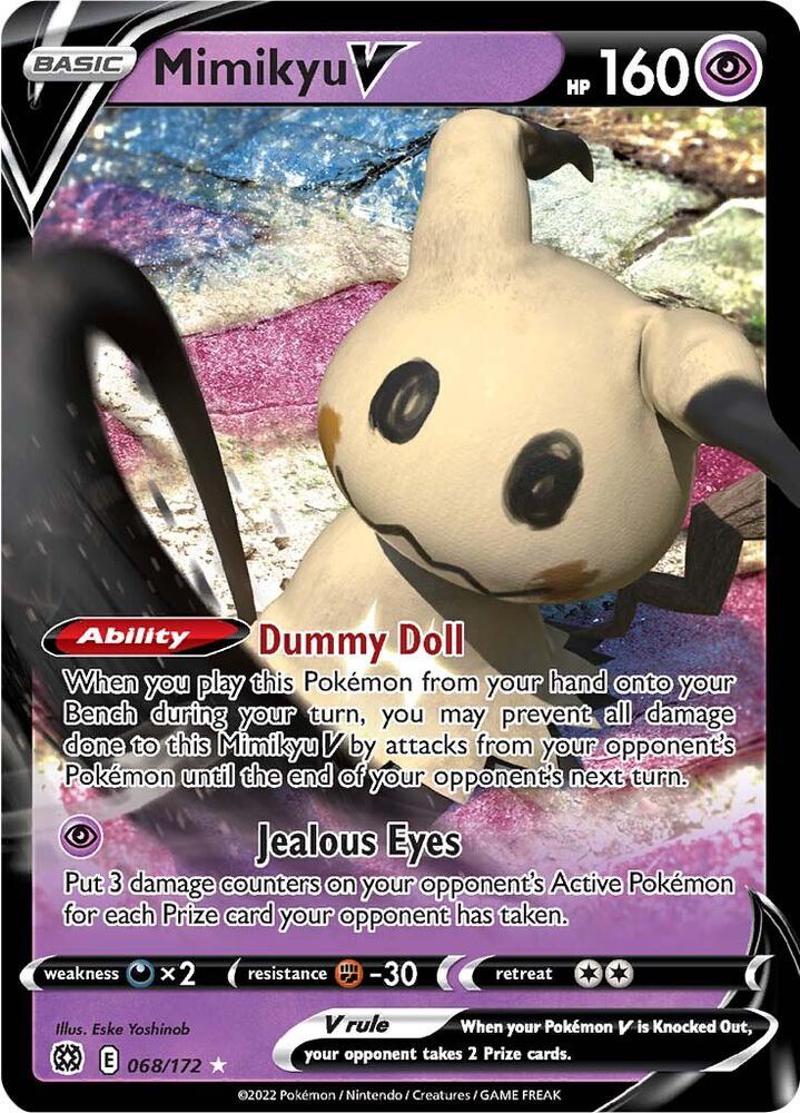 Mimikyu V 068/172 (SWSH09: Brilliant Stars)  - Holofoil | Good Games Morley