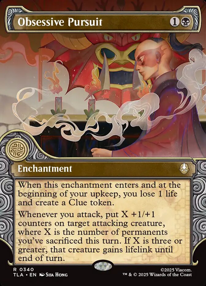 Obsessive Pursuit  340/286 (Avatar: The Last Airbender)  - Showcase Foil | Good Games Morley