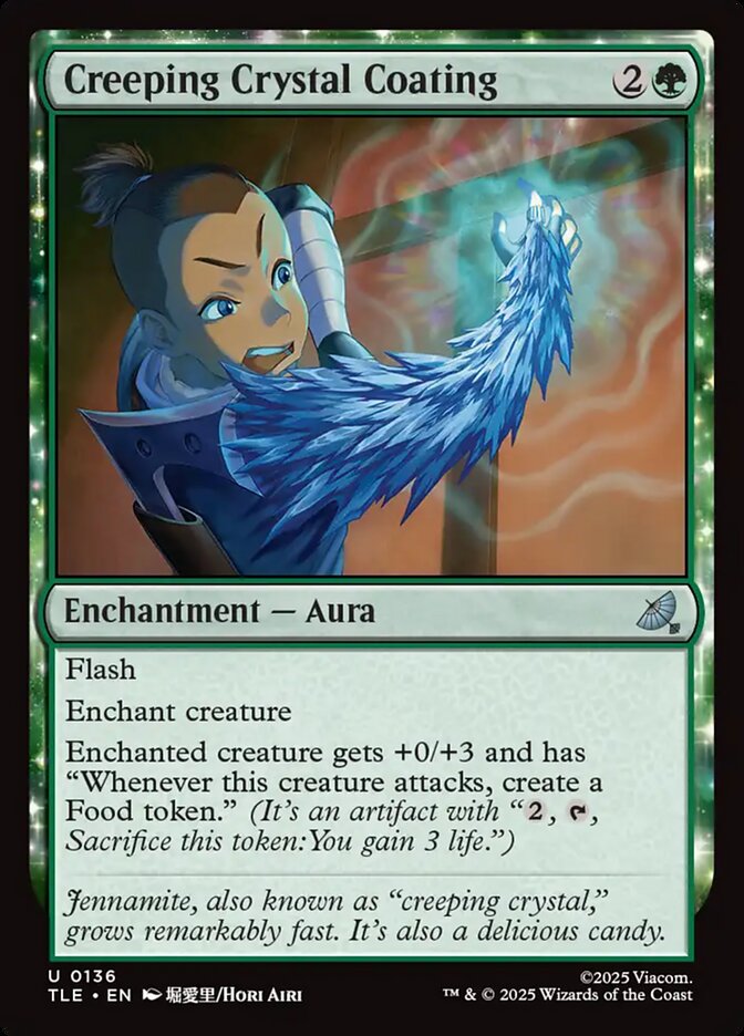 Creeping Crystal Coating 136/317 (Avatar: The Last Airbender: Eternal-Legal)  - Foil | Good Games Morley