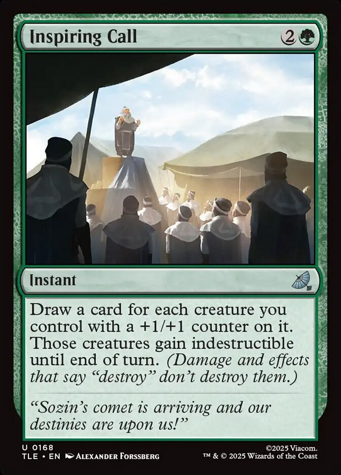 Inspiring Call 168/317 (Avatar: The Last Airbender: Eternal-Legal)  - Foil | Good Games Morley