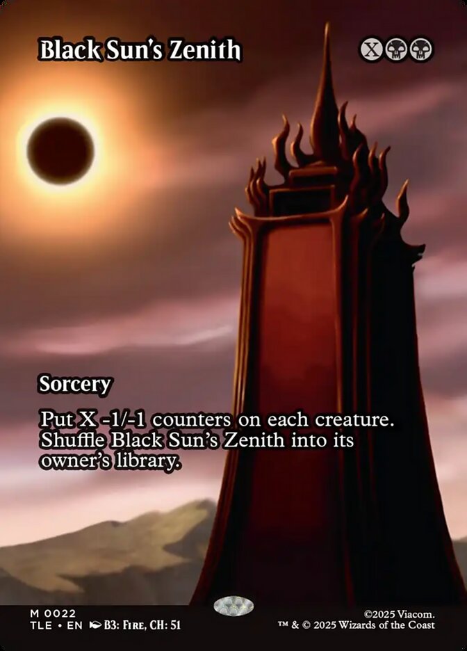 Black Sun's Zenith 22 (Avatar: The Last Airbender: Eternal-Legal)  - Borderless Foil | Good Games Morley