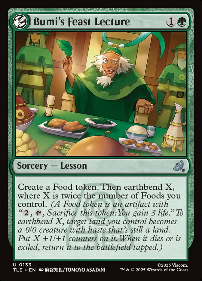 Bumi's Feast Lecture 133/317 (Avatar: The Last Airbender: Eternal-Legal)  - Foil | Good Games Morley