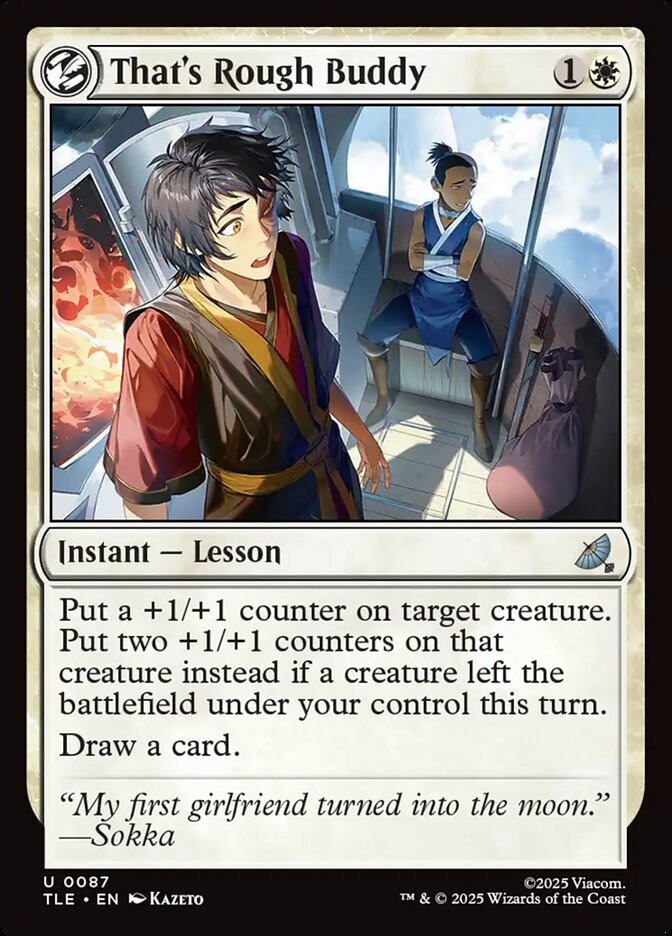 That's Rough Buddy 87/317 (Avatar: The Last Airbender: Eternal-Legal)  - Foil | Good Games Morley