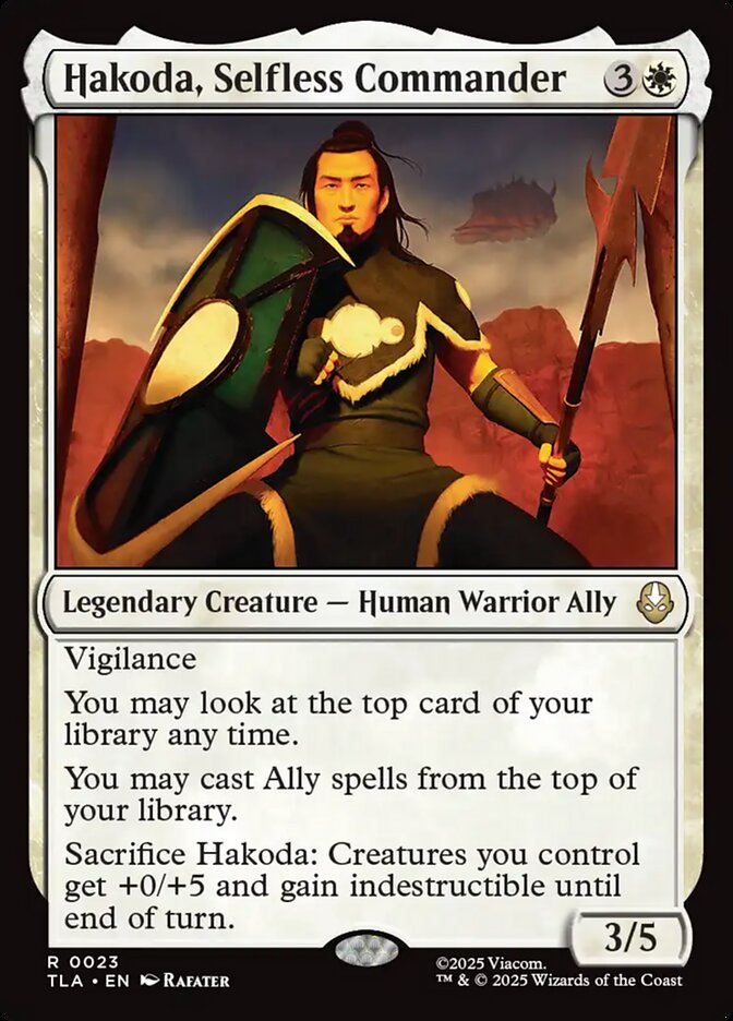 Hakoda, Selfless Commander 23 (Avatar: The Last Airbender)  - Foil | Good Games Morley
