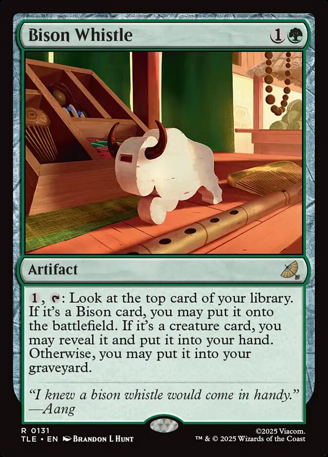 Bison Whistle 131/317 (Avatar: The Last Airbender: Eternal-Legal)  - Foil | Good Games Morley