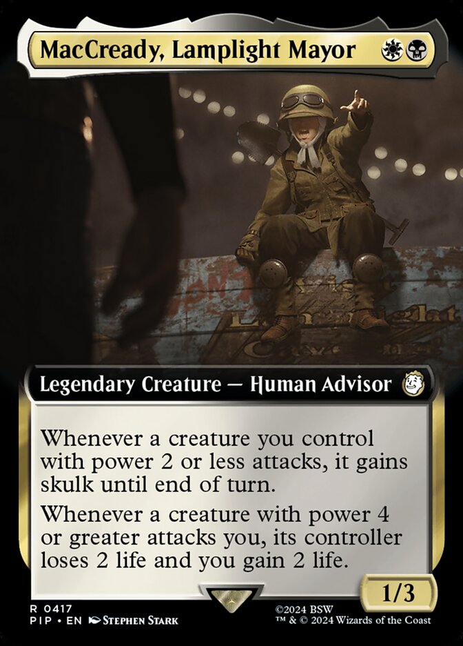 MacCready, Lamplight Mayor 417/326 (Universes Beyond: Fallout)  - Extended Art | Good Games Morley