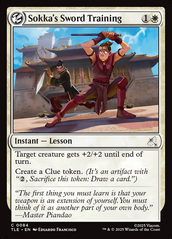Sokka's Sword Training 84/317 (Avatar: The Last Airbender: Eternal-Legal)  - Foil | Good Games Morley
