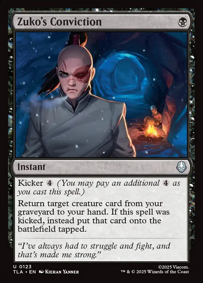 Zuko's Conviction 123/286 (Avatar: The Last Airbender)  - Foil | Good Games Morley