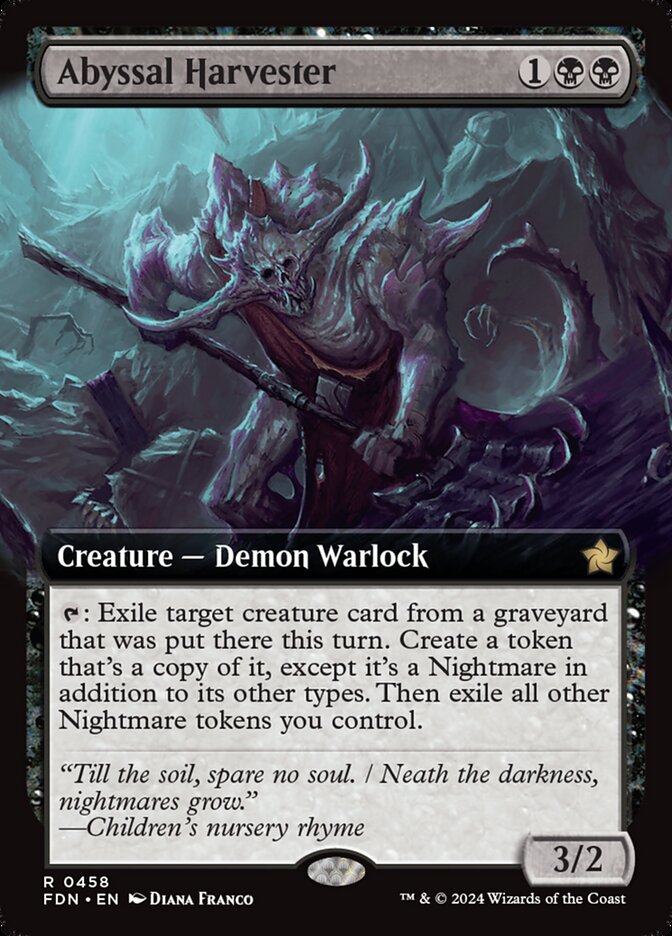 Abyssal Harvester 458/291 (Foundations)  - Extended Art | Good Games Morley