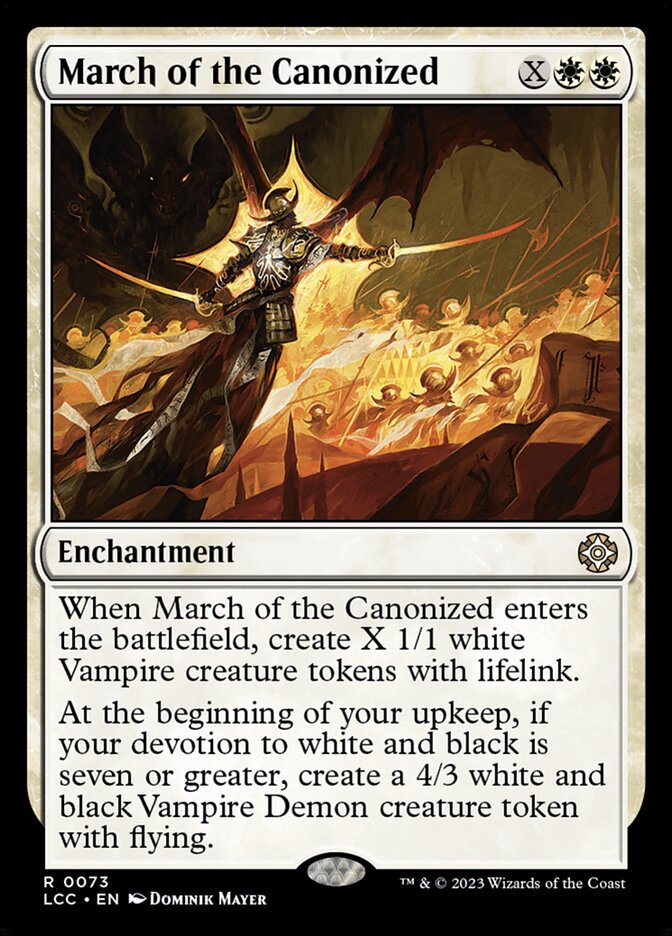 March of the Canonized 73/370 (Commander: The Lost Caverns of Ixalan)  | Good Games Morley