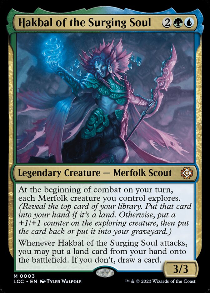 Hakbal of the Surging Soul 3 (Commander: The Lost Caverns of Ixalan)  - Foil | Good Games Morley