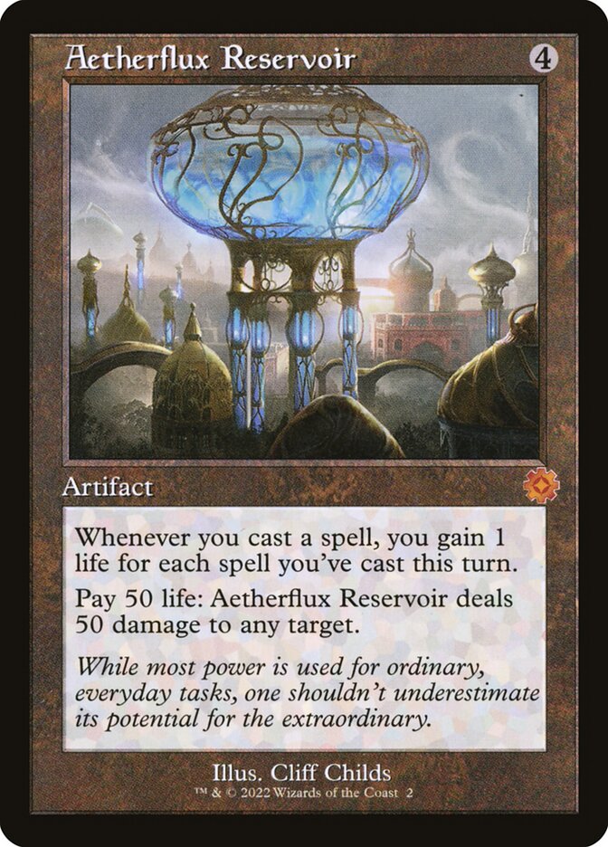 Aetherflux Reservoir 2 (The Brothers' War: Retro Frame Artifacts)  - Foil | Good Games Morley