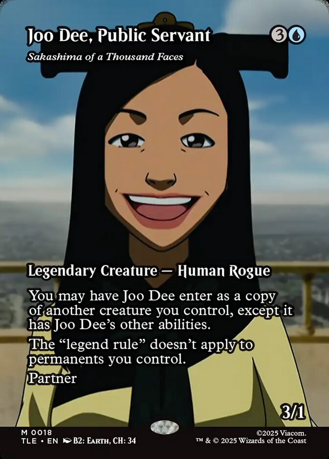 Joo Dee, Public Servant - Sakashima of a Thousand Faces 18/317 (Avatar: The Last Airbender: Eternal-Legal)  - Borderless | Good Games Morley