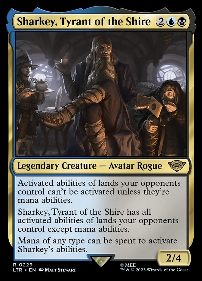Sharkey, Tyrant of the Shire 229 (Universes Beyond: The Lord of the Rings: Tales of Middle-earth)  - Foil | Good Games Morley