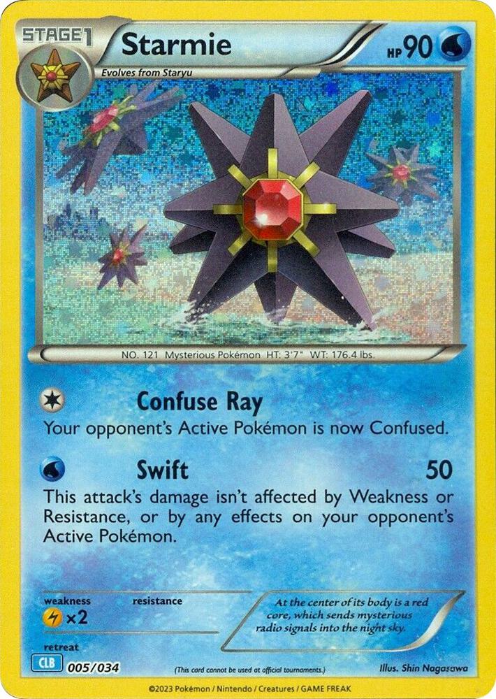 Starmie 005/034 (Trading Card Game Classic)  - Holofoil | Good Games Morley