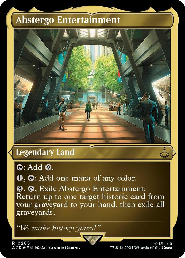 Abstergo Entertainment 265 (Universes Beyond: Assassin's Creed)  - Etched Foil | Good Games Morley