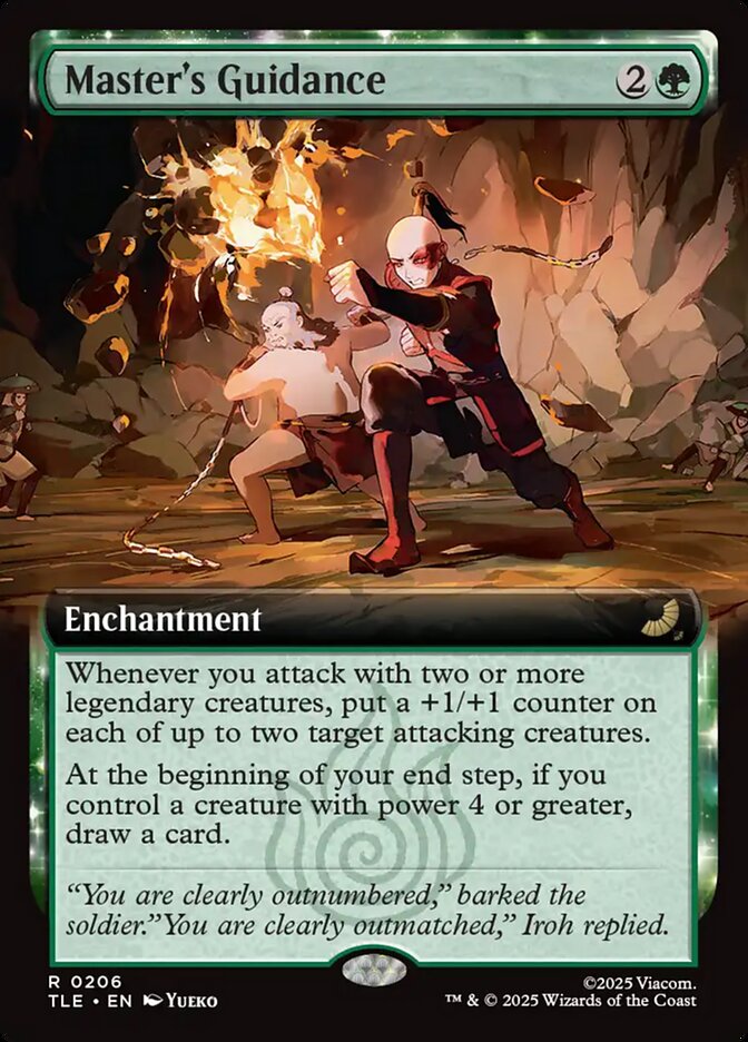 Master's Guidance 206/317 (Avatar: The Last Airbender: Eternal-Legal)  - Extended Art Foil | Good Games Morley