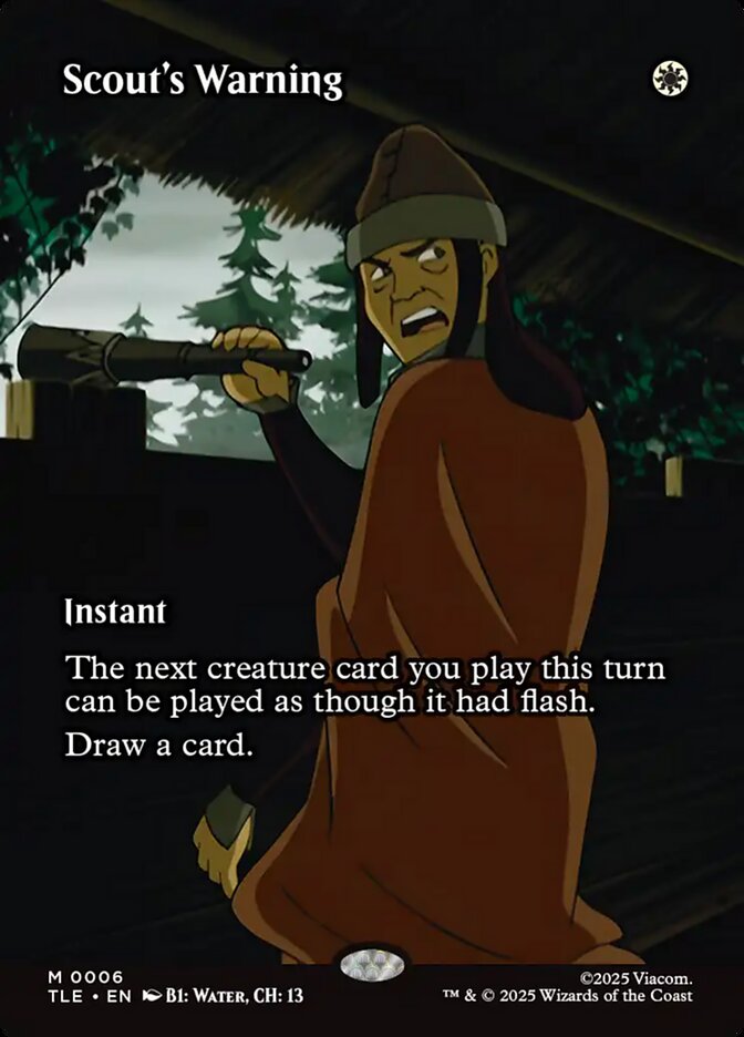Scout's Warning 6 (Avatar: The Last Airbender: Eternal-Legal)  - Borderless | Good Games Morley