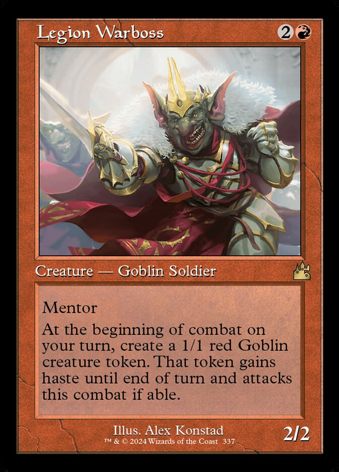 Legion Warboss 337/291 (Ravnica Remastered)  - Retro | Good Games Morley