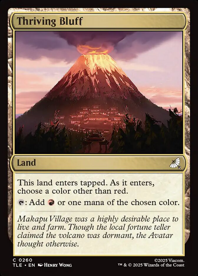 Thriving Bluff 260 (Avatar: The Last Airbender: Eternal-Legal)  - Foil | Good Games Morley