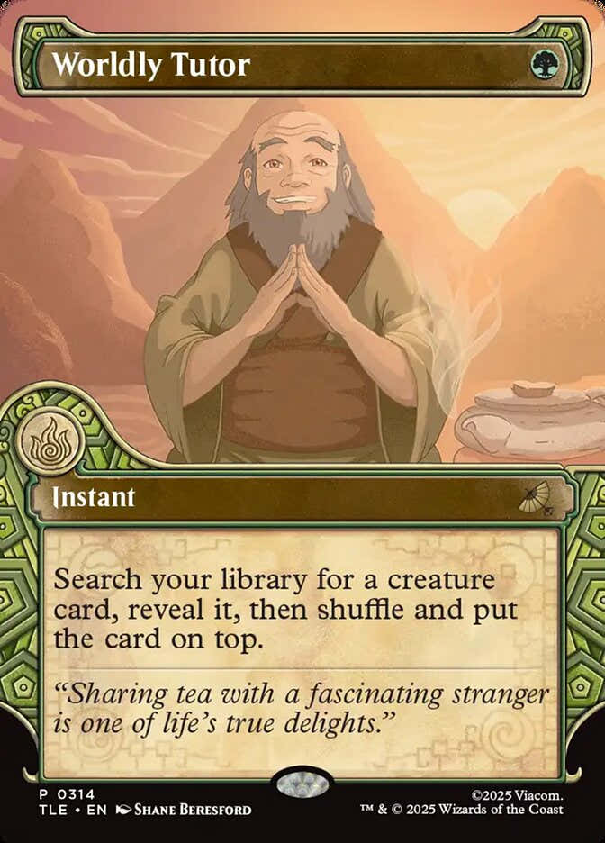 Worldly Tutor 314/317 (Avatar: The Last Airbender: Eternal-Legal)  - Showcase | Good Games Morley