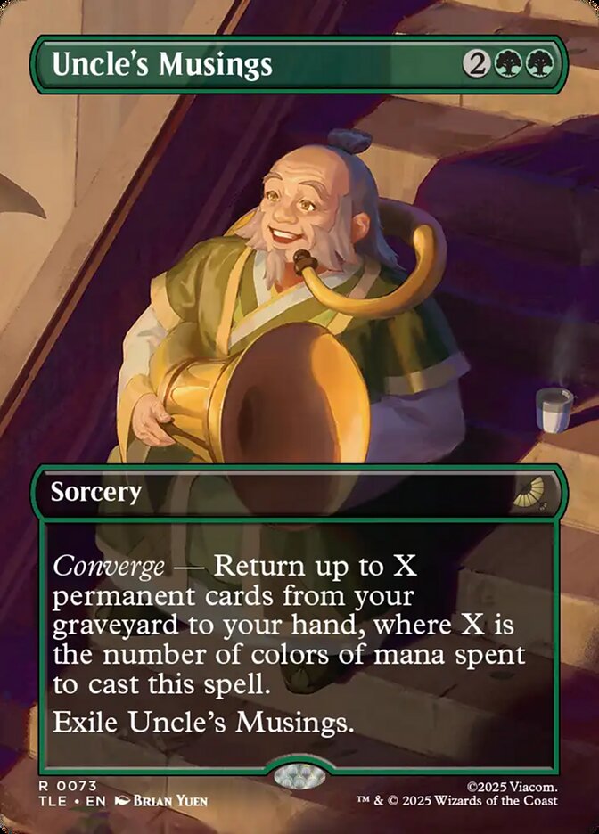 Uncle's Musings 73/317 (Avatar: The Last Airbender: Eternal-Legal)  - Borderless Foil | Good Games Morley