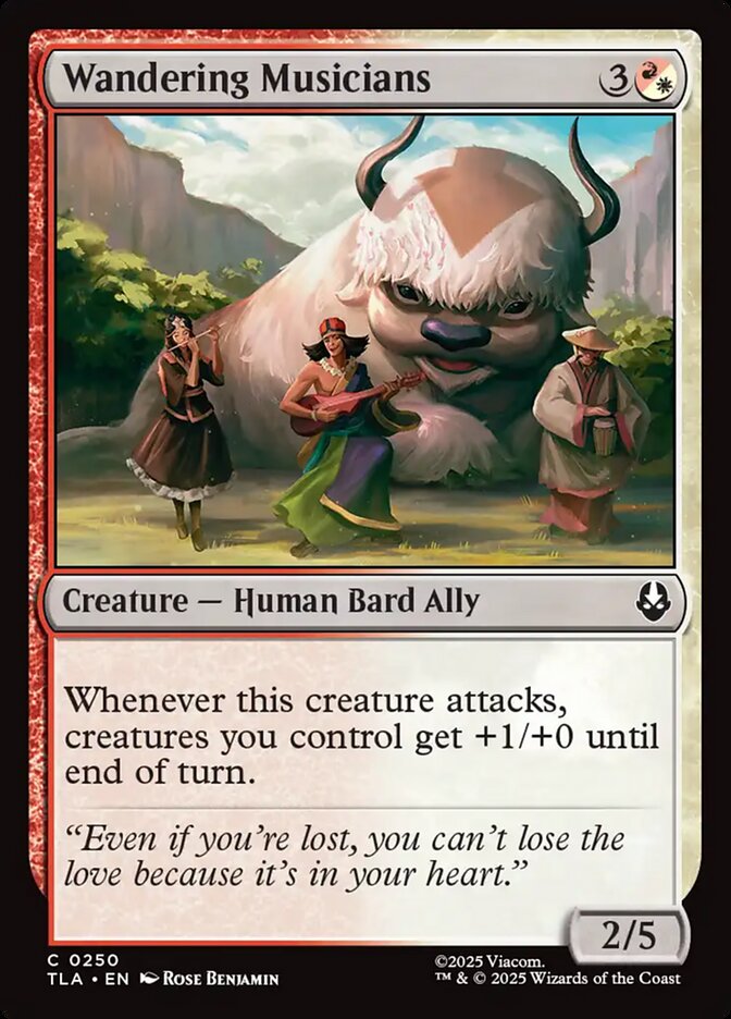 Wandering Musicians 250/286 (Avatar: The Last Airbender)  - Foil | Good Games Morley