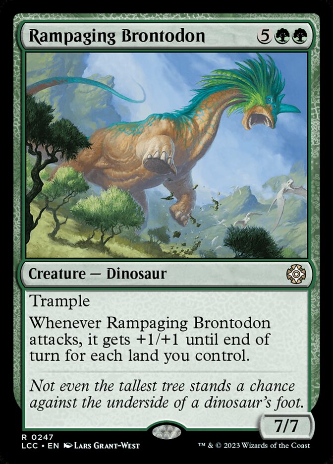 Rampaging Brontodon 247/370 (Commander: The Lost Caverns of Ixalan)  | Good Games Morley