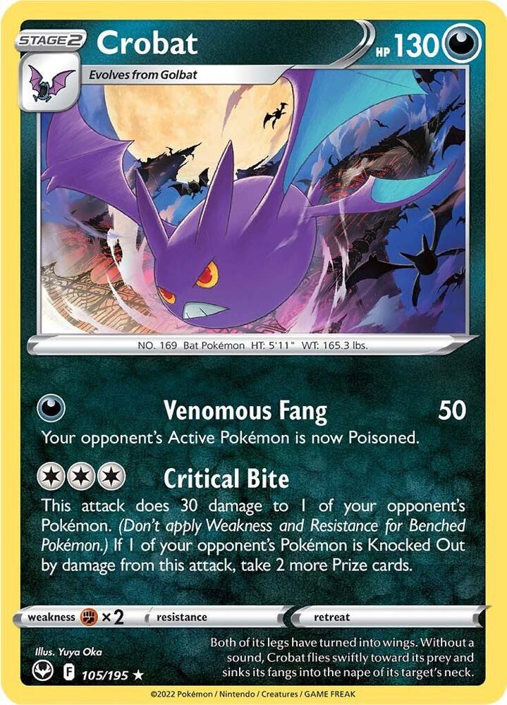 Crobat 105/195 (SWSH12: Silver Tempest)  - Holofoil | Good Games Morley