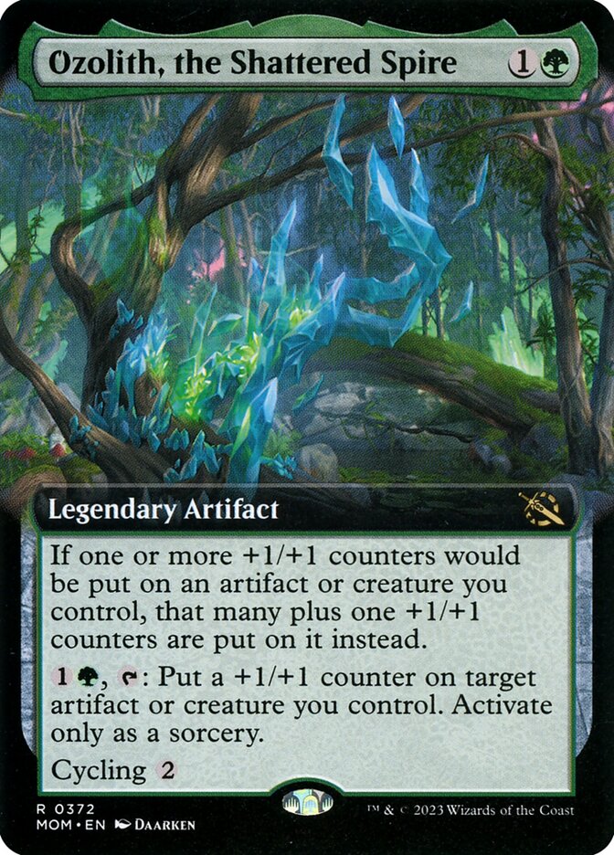 Ozolith, the Shattered Spire 372 (March of the Machine)  - Extended Art Foil | Good Games Morley