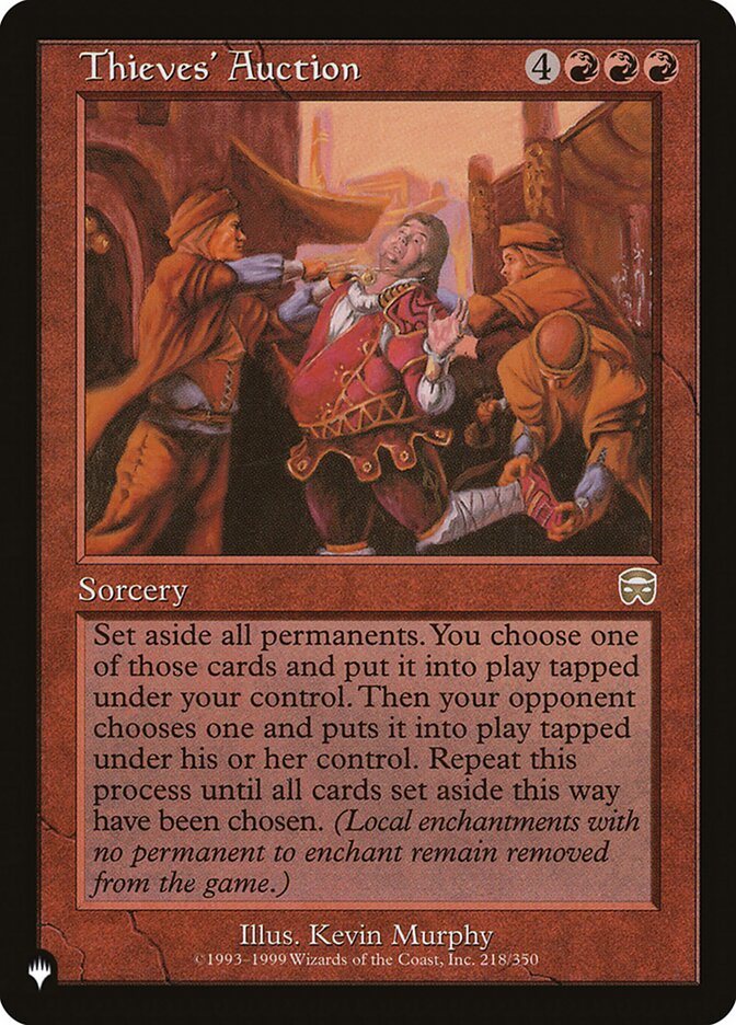Thieves' Auction MMQ-218/5075 (The List Reprints)  | Good Games Morley