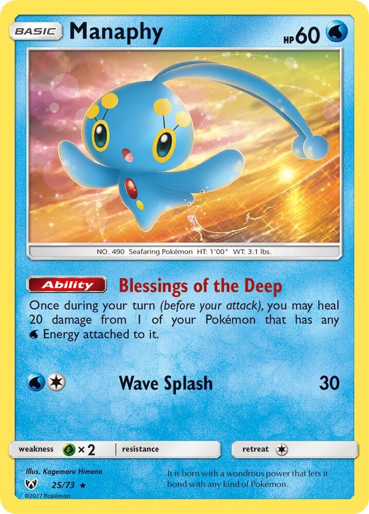 Manaphy 25/73 (Shining Legends)  - Holofoil | Good Games Morley