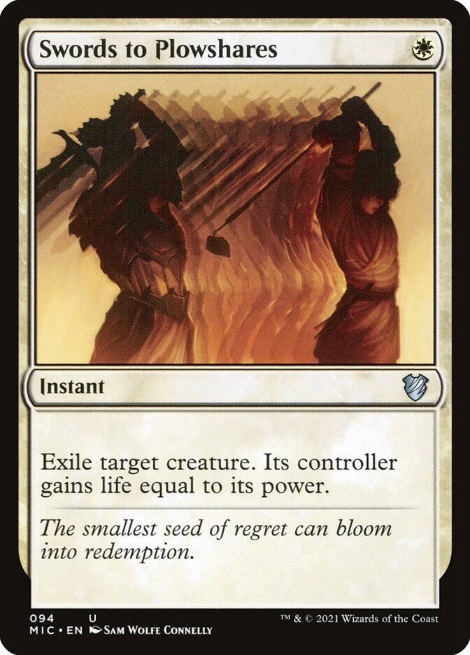 Swords to Plowshares 94/38 (Commander: Innistrad: Midnight Hunt)  | Good Games Morley