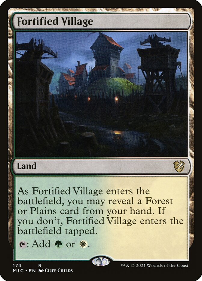Fortified Village 174/38 (Commander: Innistrad: Midnight Hunt)  | Good Games Morley