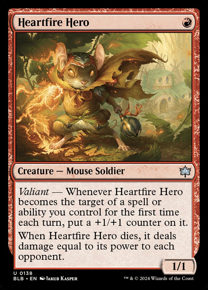 Heartfire Hero 138 (Bloomburrow)  | Good Games Morley