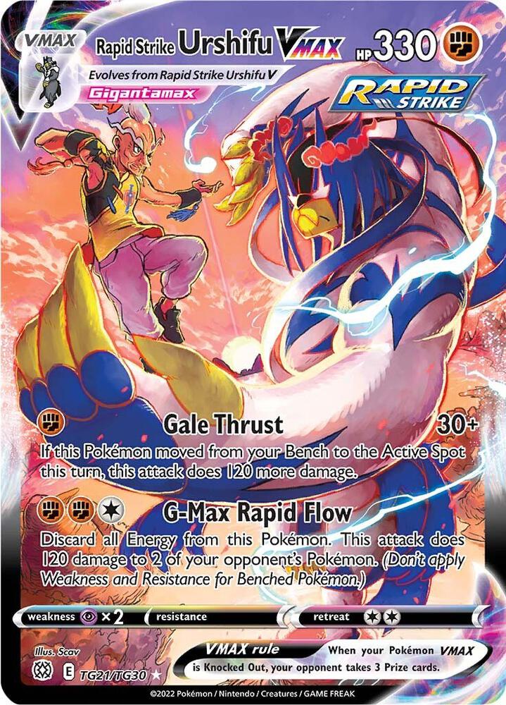Rapid Strike Urshifu VMAX TG21/TG30 (SWSH09: Brilliant Stars Trainer Gallery)  - Holofoil | Good Games Morley
