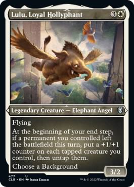 Lulu, Loyal Hollyphant 477 (Commander Legends: Battle for Baldur's Gate)  - Etched Foil | Good Games Morley