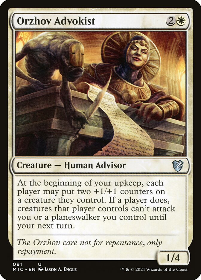 Orzhov Advokist 91 (Commander: Innistrad: Midnight Hunt)  | Good Games Morley