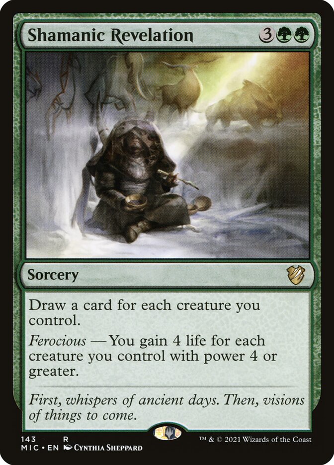 Shamanic Revelation 143/38 (Commander: Innistrad: Midnight Hunt)  | Good Games Morley