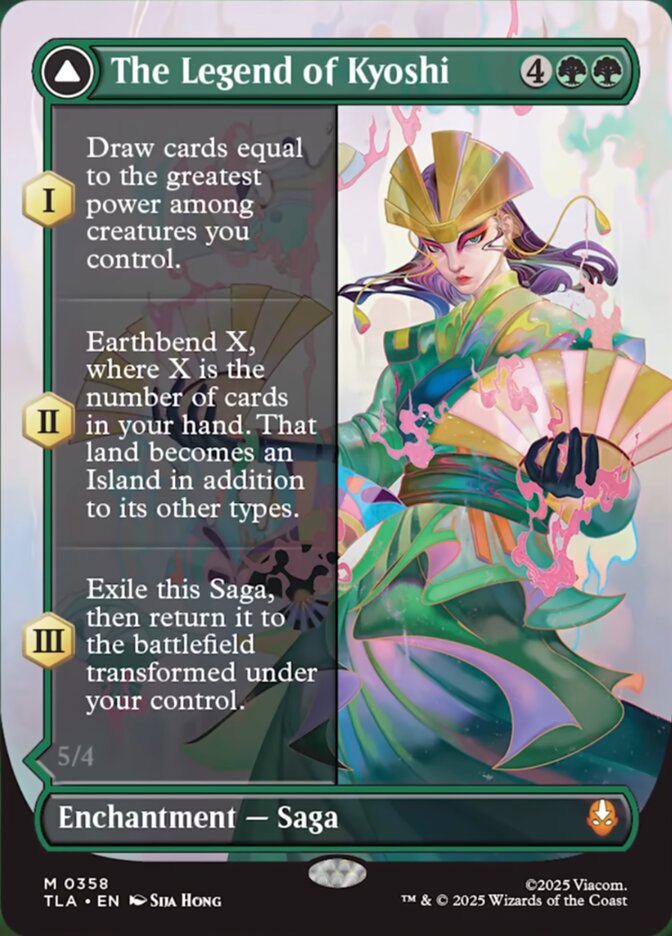 The Legend of Kyoshi // Avatar Kyoshi  358 (Avatar: The Last Airbender)  - Borderless Foil | Good Games Morley