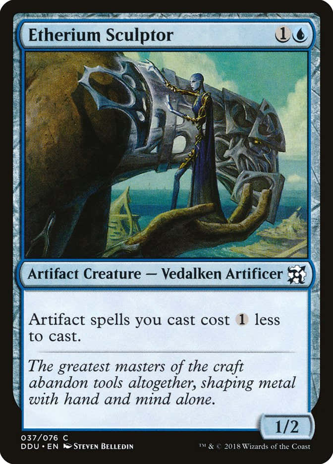 Etherium Sculptor 37/76 (Duel Decks: Elves vs. Inventors)  | Good Games Morley